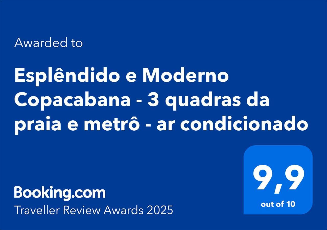 Esplendido E Moderno Copacabana - 3 Quadras Da Praia E Metro - Ar Condicionado Rio de Janeiro Exterior foto